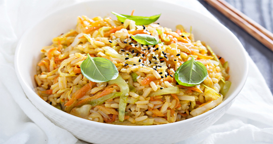 Τηγανητό ρύζι με λάχανο